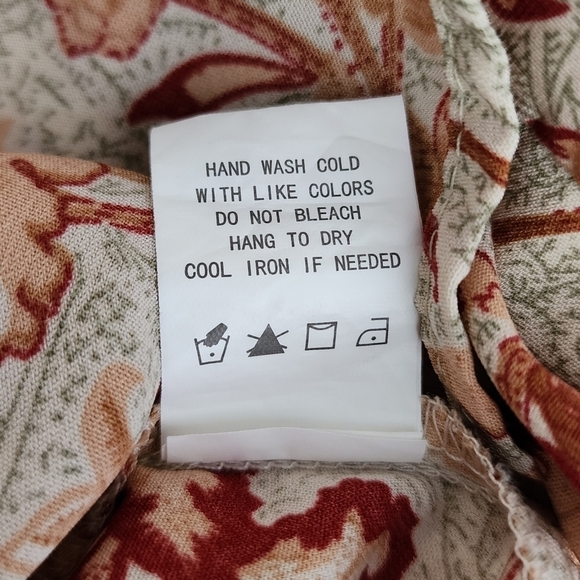 Melloday Anthropologie Womens Floral Boho Popover Blouse Tunic Oversized Small. - Picture 10 of 10